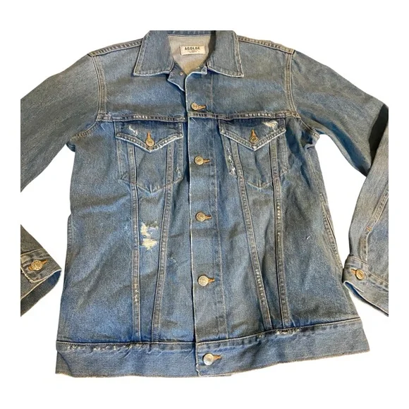 Agolde Light Blue Jean Jacket - Picture 3 of 7